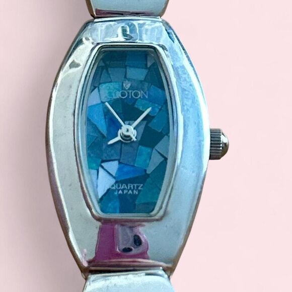 Vintage Croton Sterling Silver Opal Inlay Watch main image 4